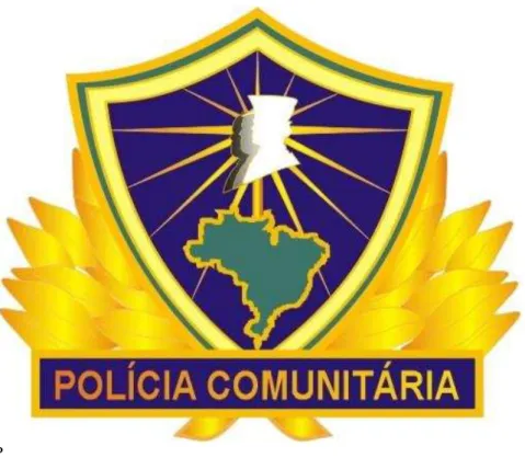 Figura 01: Distintivo de multiplicador de policiamento comunitário 
