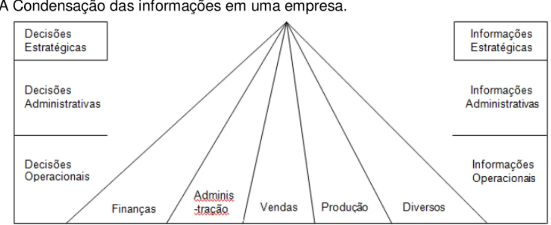 Figura 1 - A Condensação das informações em uma empresa. 