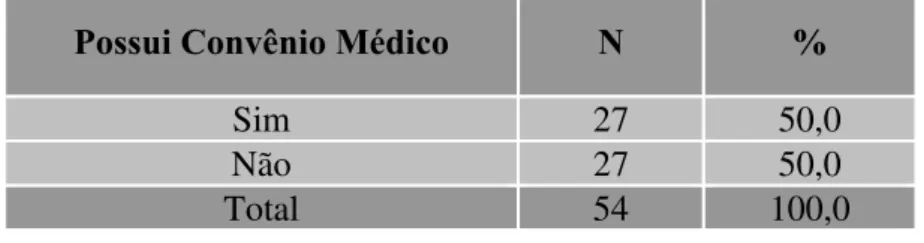 Gráfico 6 – As Entrevistadas Possuíam Convênio Médico? 