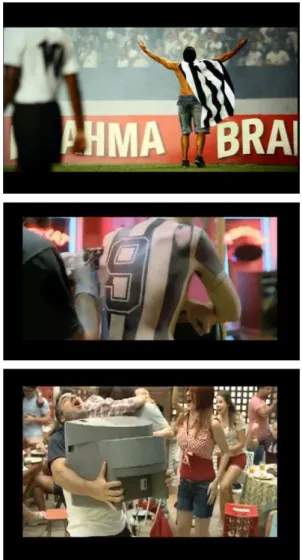 Figura 8 – Cenas do atual comercial da Brahma.