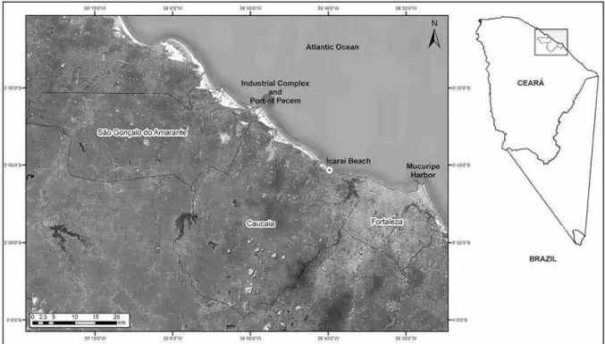 Figura 1 – Mapa de localização da Praia do Icaraí. 