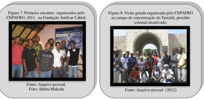 Figura 7: Primeiro encontro  organizados pelo  CEPAFRO, 2011,  na Fundação Amílcar Cabral
