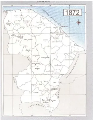 Figura 4 - O Ceará com o município de Limoeiro do Norte desmembrado de Russas em 1897 