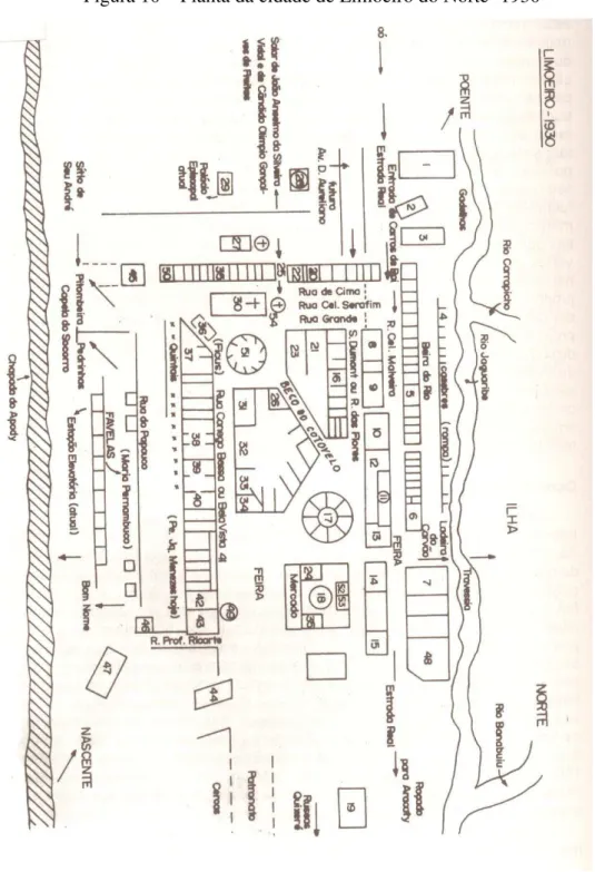 Figura 10 – Planta da cidade de Limoeiro do Norte -1930  