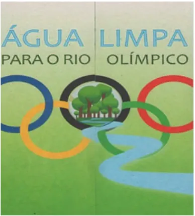 Figura 1 – Folder campanha “Água Limpa para o Rio Olímpico”