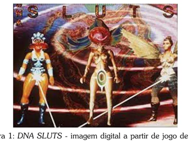 Figura 1: DNA SLUTS  -  imagem digital a partir  de jogo de computador 