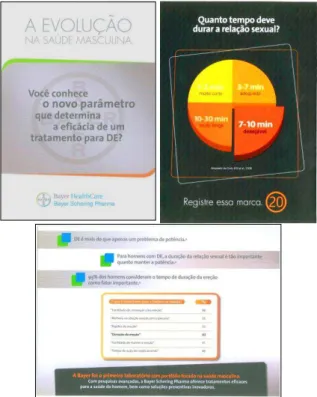 Figura 5: Folder “Novo parâmetro de eficácia”, pp.1, 2 e 3.  Fonte: Bayer Schering Pharma