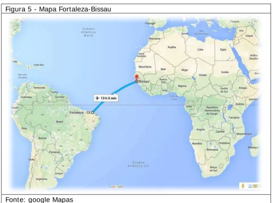 Figura 5 - Mapa Fortaleza-Bissau 