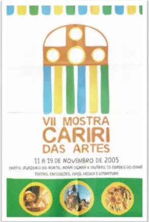 Figura 10: Guia de Programação VII Mostra Cariri das Artes. 2005. Capa. 
