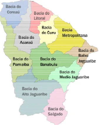Figura 9 – Bacias Hidrográficas do Ceará. 