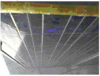 Figura 5 - Experimento com lâmina de água sobre a  superfície do painel FV realizado em Kerman no Irã 