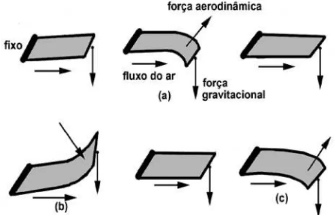 Figura 4 - efeito da passagem de ar sob folha de papel.