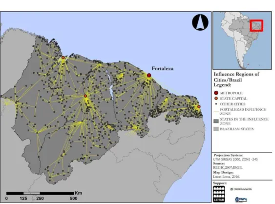 Figure 1: Influence Regions of Cities.