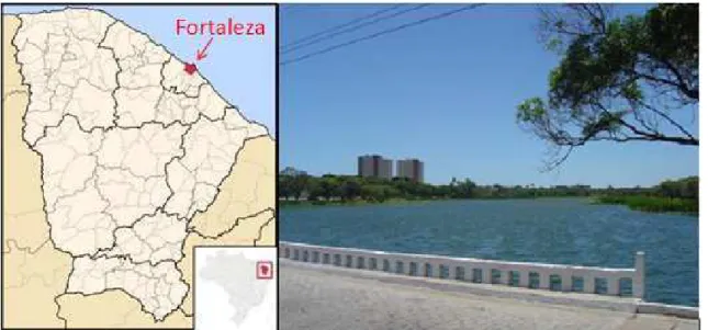 FIGURA 3 – Localização do açude Santo Anastácio em Fortaleza – CE. 