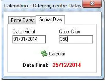 Figura 9: somar dias 