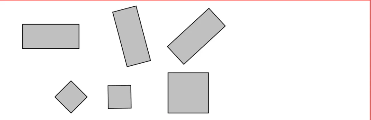 Figura 02 – representações de quadrados e retângulos