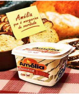 Figura 1: Margarina Amélia disponible en http://discutindoaredacao.wordpress.com/category/intertextualidade- http://discutindoaredacao.wordpress.com/category/intertextualidade-2/ 