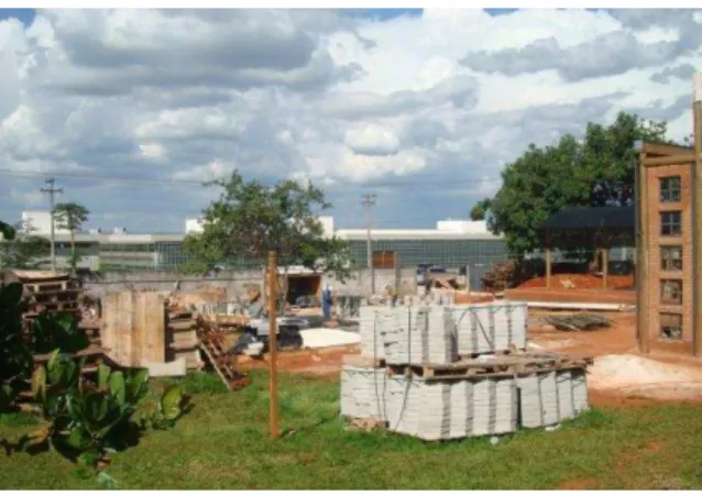 Figura 38  –  Obra do projeto do viveiro e composteira do Senado Federal, em Brasília (DF)