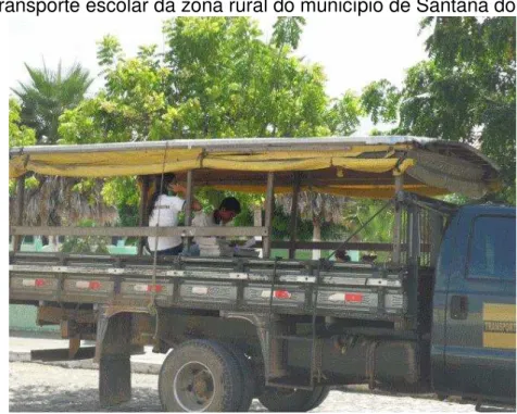 Figura 4 - Transporte escolar da zona rural do município de Santana do Acaraú (I) 