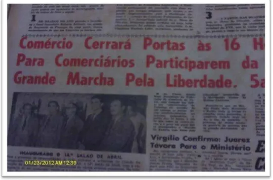 Fig. 05: Comércio apoia a marcha de Fortaleza. 