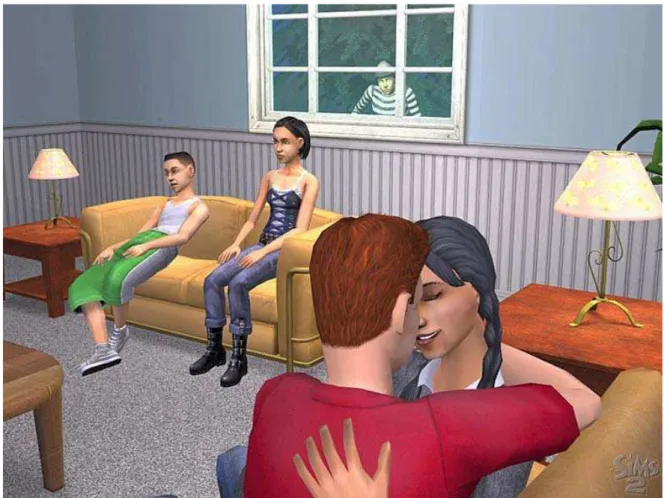 Figura 2  Tela do jogo The Sims 2 
