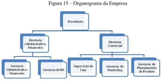 Figura 15 – Organograma da Empresa 