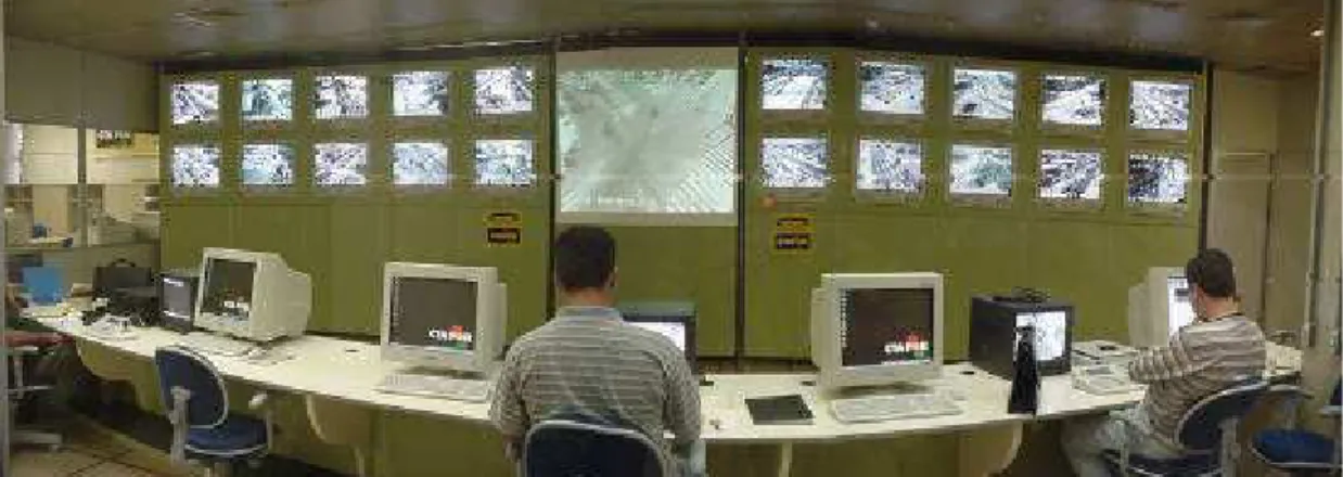 Figura 2.3: Visão interna da sala de controle na central de controle do CTAFOR 