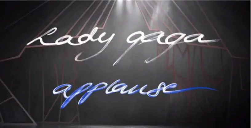 Figura 1: Imagem de abertura do videoclipe Applause