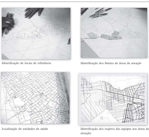 Figura 1.  Processo de construção dos mapas base e delimitação de áreas.