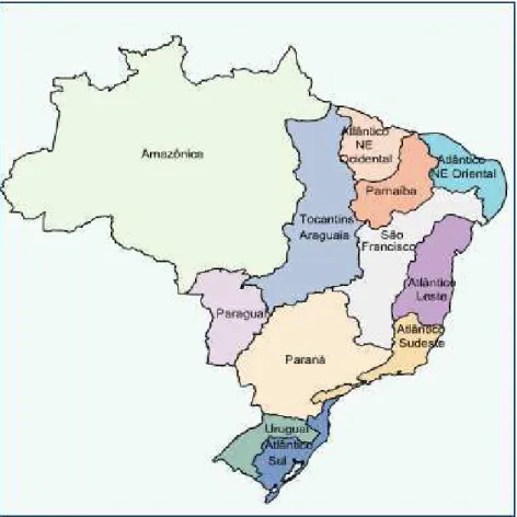 Figura 6: Regiões Hidrográficas do Brasil. 
