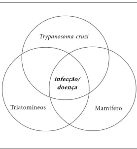 Figura 1. Interações dos participantes da teia ecoepidemiológica da moléstia de Chagas.