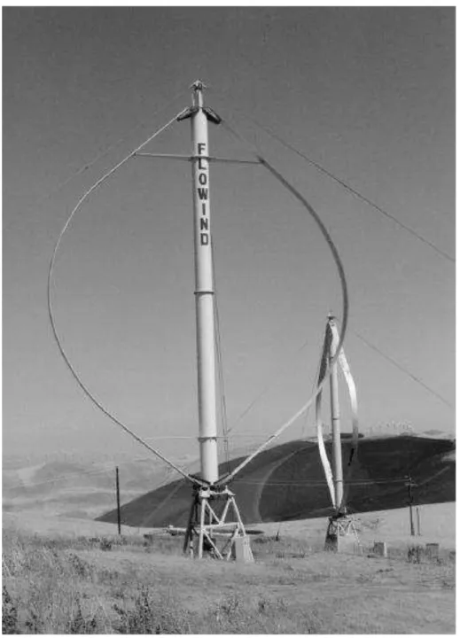 Figura 4 - Darrieus, turbina eólica de eixo vertical 