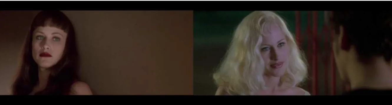 Figura 3: A atriz Patricia Arquette interpretando, respectivamente, as personagens de Renee e Alice