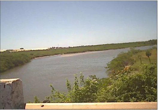 FOTO 3.2 –  Rio Pacoti, principal rio,  limite dos municípios de Aquiraz e Fortaleza. 