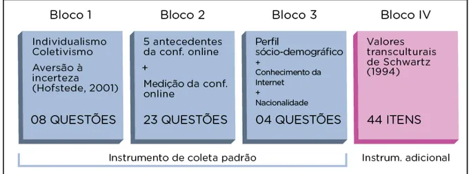 Figura 4 – Estruturação do instrumento de pesquisa 