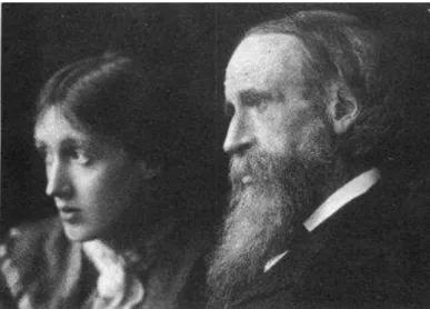 Figura 02  –  Virginia e seu pai, sir Leslie Stephen, 1902.  