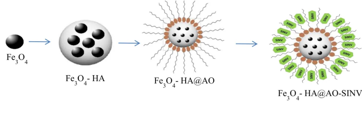 Figura 9 - Esquematização do nanobiocompósito. 