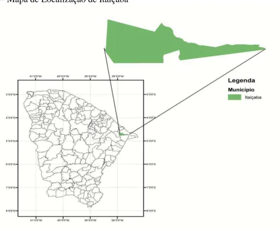 Figura 2 – Mapa de Localização de Itaiçaba 