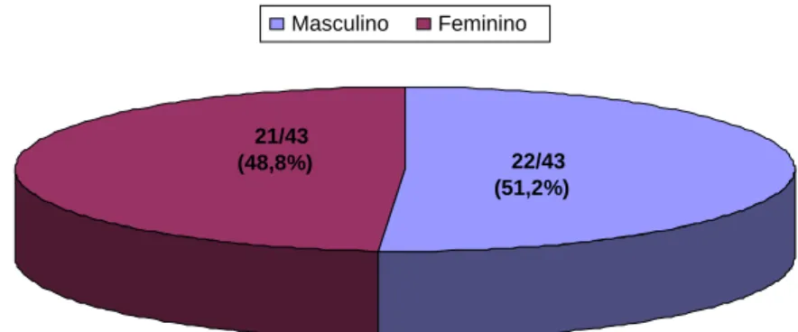Figura 1: Distribuição dos participantes quanto ao sexo