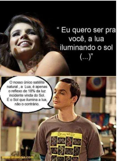 Figura 11 – Paula Fernandes e Sheldon Cooper.   