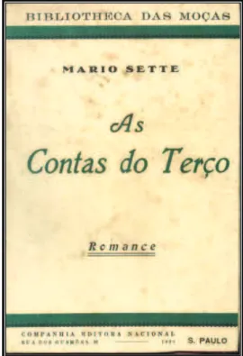 Figura 04 - Capa do romance As contas do Terço, de Mario Sette.  