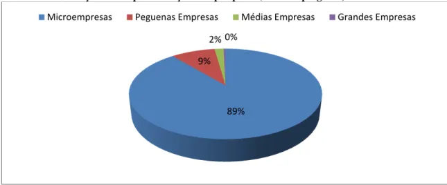 Gráfico 3  –  Classificação das empresas calçadistas por porte (Nº de empregados) 