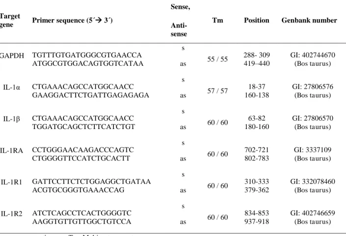 TABLE 1. Oligonucleotide primers used for PCR analysis of cows cells and tissues. 