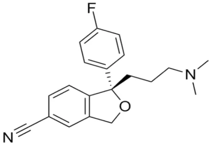 Figura 8: Estrutura Química do Escitalopram. 