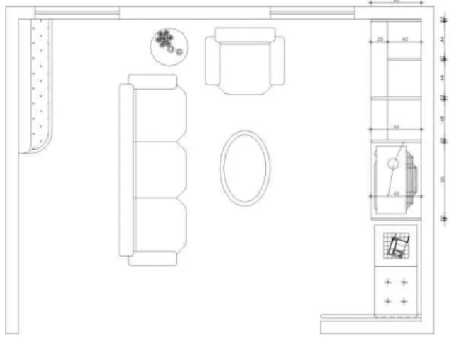 Fig. 1. Planta Baixa Sala de Estar 