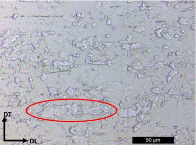 Figura 5.3 — Micrografias da amostra retirada na temperatura de 750 ºC. Ataque Nital4%