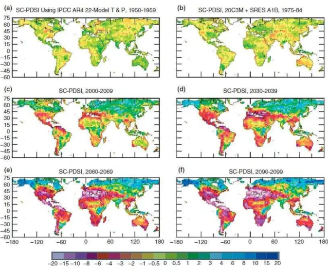 Figura 5 - Evolução da seca ao longo dos anos.  