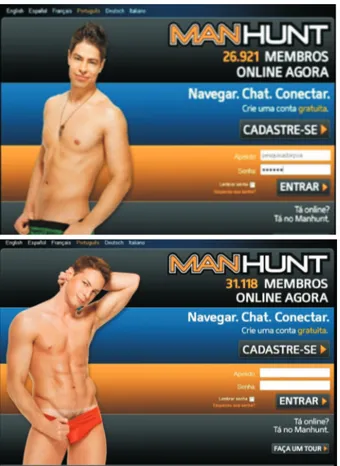 Figura 1 - Conjunto de imagens de capa do Manhunt.