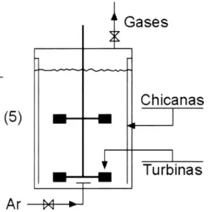 Figura 4 – Sistema para a transferência de oxigênio (tanque agitado e aerado) utilizado neste estudo
