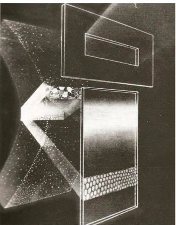 Figura 11: Representação gráfica da reflexão especular do raio luminoso incidente sobre a superfície endotelial  Fonte: ABIB, 2000 